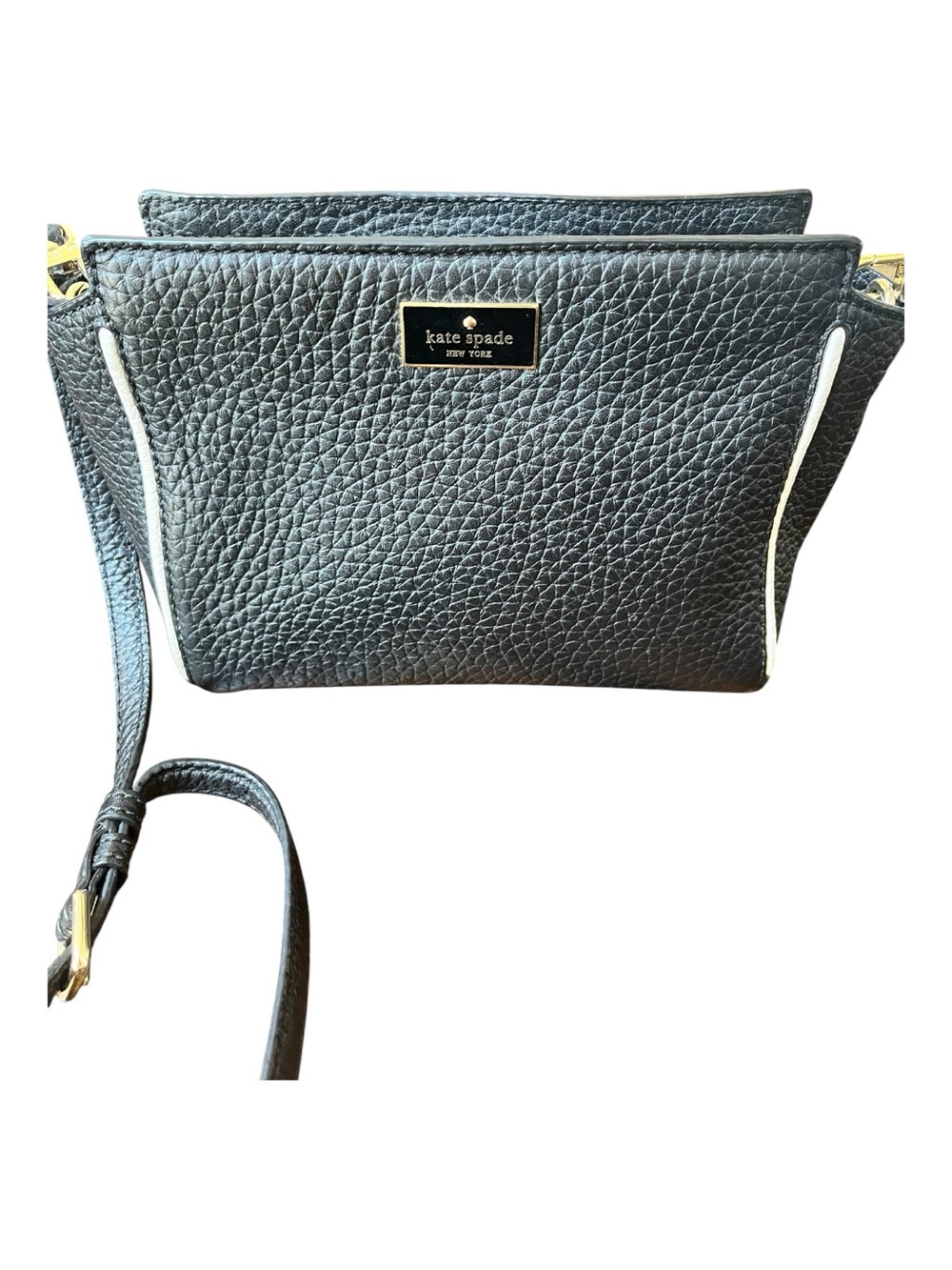 Kate Spade Black with white detail crossbody purse